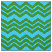 Grün Blau Chevron Zickzack-Design Stoff (Muster)
