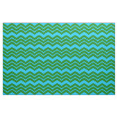 Grün Blau Chevron Zickzack-Design Stoff (Fat Quarter (45,7 x 55,9 cm))