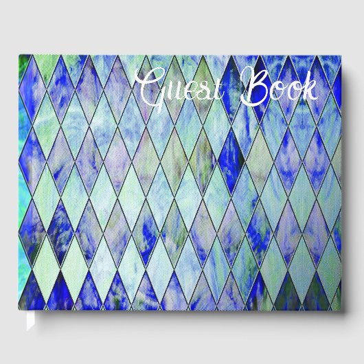Grün & Blau Gästebuch (Vorderseite)