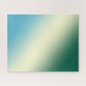 Grün & Blau Gradient harte Herausforderung Puzzle (Horizontal)