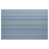 Grün, Blau, Grau, Schwarz und Hellgelbes Muster Stoff (Yard (91,4 cm))