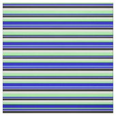 Grün, Blau, Grau, Schwarz und Hellgelbes Muster Stoff (Muster)