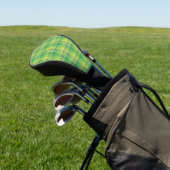 Grün Blau Karo abstraktes Muster Golf Headcover (In SItu)