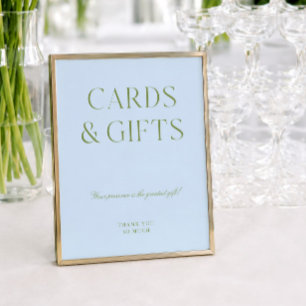 Grün & Blau Karten & Geschenke Hochzeitszeichen