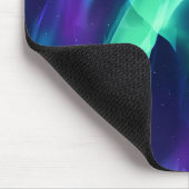 Grün Blau Lila Nordlichter Mousepad (Ecke)