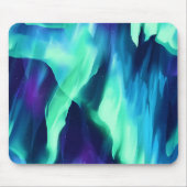 Grün Blau Lila Nordlichter Mousepad (Vorne)
