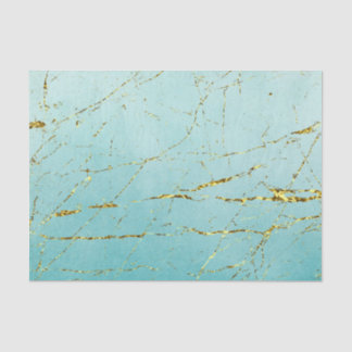 Grün Blau Mit Gold Seidenpapier