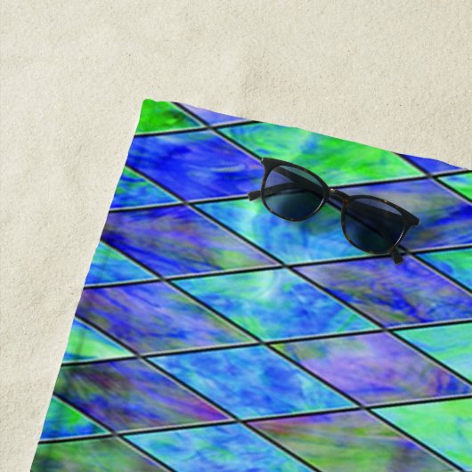 Grün & Blau Strandtuch (Beispiel)