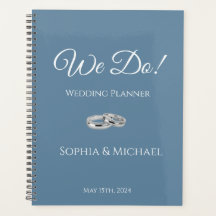 Grün Blau und Weiß - Hochzeitsplaner