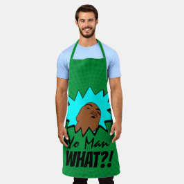 grün blau Yo Man Was du Will Tasse Comicen schieße Schürze