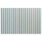 Grün-blaue Brown-Weiß-Streifen Stoff (Fat Quarter (45,7 x 55,9 cm))