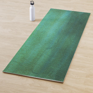 Grün-blaue Ombre Aquarell-Wäsche-Yoga-Matte Yogamatte