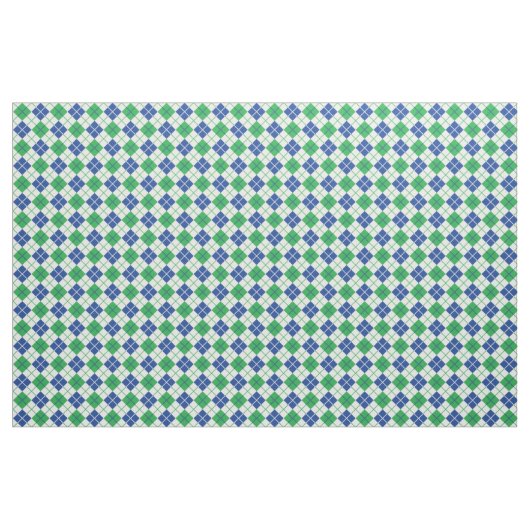 Grün-blaue Raute Stoff (Fat Quarter (45,7 x 55,9 cm))