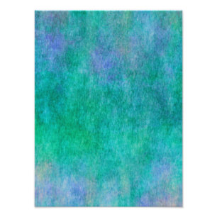 Grün-blauer lila Watercolor-Hintergrund Fotodruck