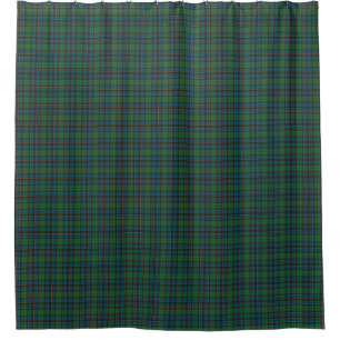 Grün-blauer Tartan-Karo-Duschvorhang Duschvorhang