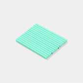 Grün-blaues gezeichnet post-it klebezettel (angewinkelt)