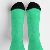 Grün-blaues Marmormuster Socken (Oben)
