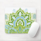 Grün-blaues Paisley Mousepad (Mit Mouse)