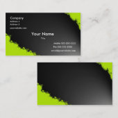 Grün blühen Geschäfts-Karte Visitenkarte (Vorne/Hinten)