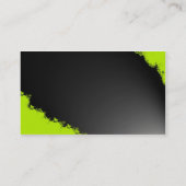 Grün blühen Geschäfts-Karte Visitenkarte (Rückseite)