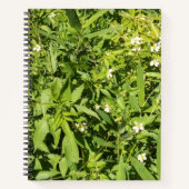 Grün blühendes SpiralNotebook Notizblock (Vorderseite)