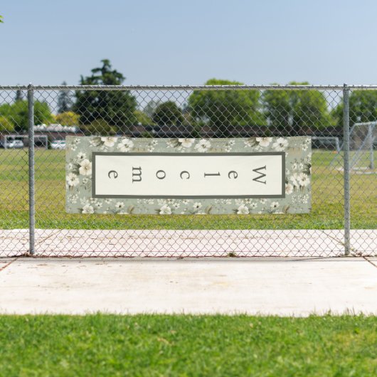 Grün Blumenbanner Banner (Insitu)