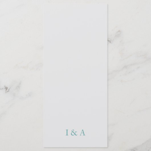 Grün Boho Einladung Postkarte (Rückseite)