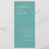 Grün Boho Einladung Postkarte (Vorderseite)