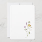 Grün-Boho Rustikales Baby in Bloom Baby Dusche Einladung (Rückseite)