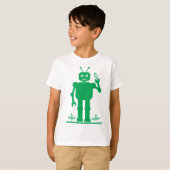 Grün-Bot-Kleid T-Shirt (Vorne ganz)
