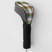 Grün Braun Blau Kariert Gestreift Golf Headcover (angewinkelt)