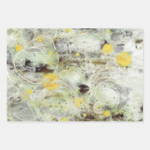 Grün Braun Grau Abstrakt Collage Geschenkpapier Set (Vorderseite)