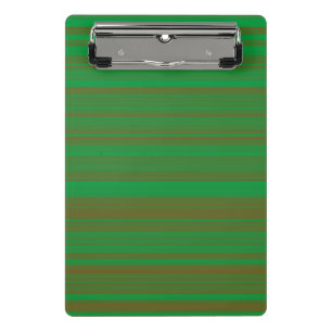 Grün Braun Streifen Mini Klemmbrett