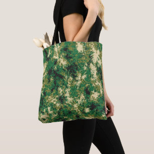 Grün Braun und Beige Design Tasche