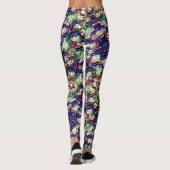 Grün braun von Teams, Tarnung im Bienenstil? Leggings (Rückseite)