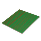 Grün Braune Streifen Fliese (Seite)