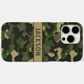 Grün-braune Tarnung Personalisiert Case-Mate iPhone Hülle (Rückseite (Horizontal))