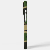 Grün-braune Tarnung Personalisiert Case-Mate iPhone Hülle (Rückseite / Links)