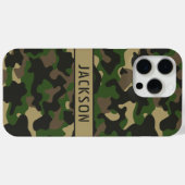 Grün-braune Tarnung Personalisiert Case-Mate iPhone Hülle (Rückseite (Horizontal))