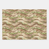 Grün Brauner Baum Geschenkpapier Set (Vorderseite)