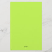 Grün Briefpapier (Rückseite)