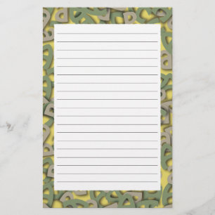 Grün Briefpapier