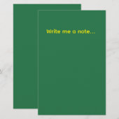 Grün Briefpapier (Vorne/Hinten)