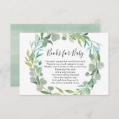 Grün buchen Antragbücher für Baby Begleitkarte (Vorne/Hinten)