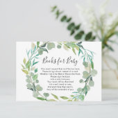 Grün buchen Antragbücher für Baby Begleitkarte (Stehend Vorderseite)