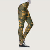 Grün-Camouflage gegrundet... Leggings (Rechts)
