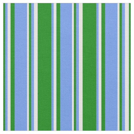 Grün, Cornflower Blau und hellzykfarbene Linien Stoff (Nahaufnahme)