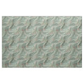 Grün, Creme, Seidenraupen und farbige Blume Stoff (Fat Quarter (45,7 x 55,9 cm))