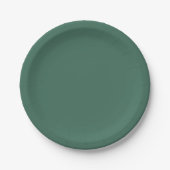 Grün Cyan Pappteller (Vorderseite)