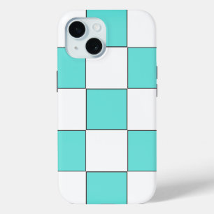 Grün Cyan Schachbrett Case-Mate iPhone Hülle